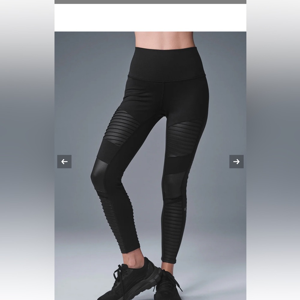 Women's Black Moto Leggings
